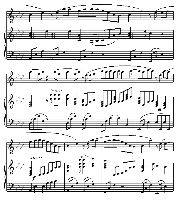 天黑黑-弹唱版钢琴曲谱（图4）