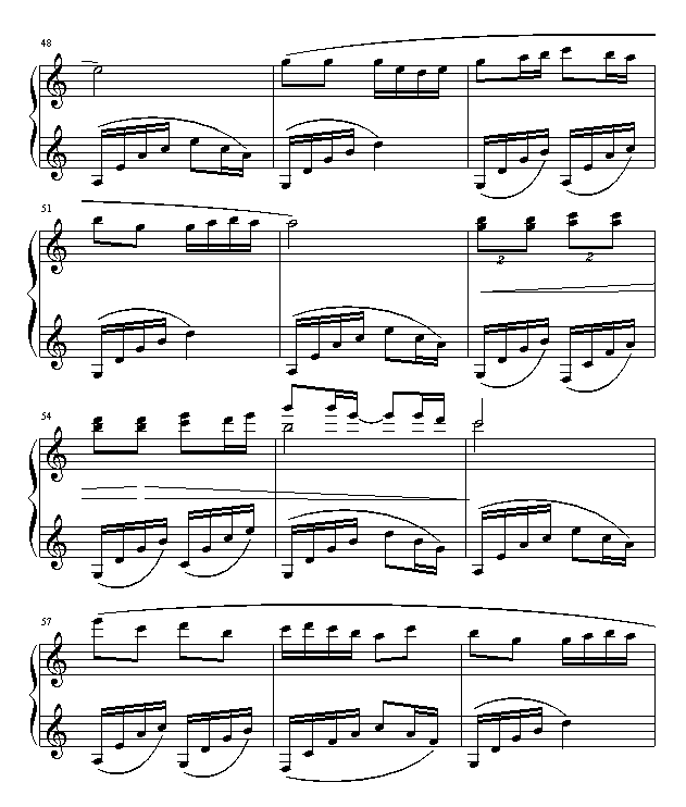 追梦人钢琴曲谱（图5）