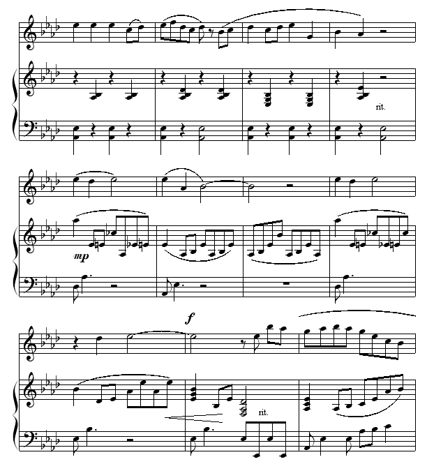 天黑黑-弹唱版钢琴曲谱（图3）