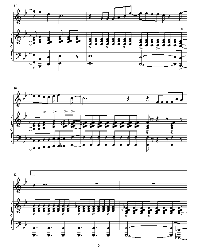 爱的钢琴手钢琴曲谱（图5）