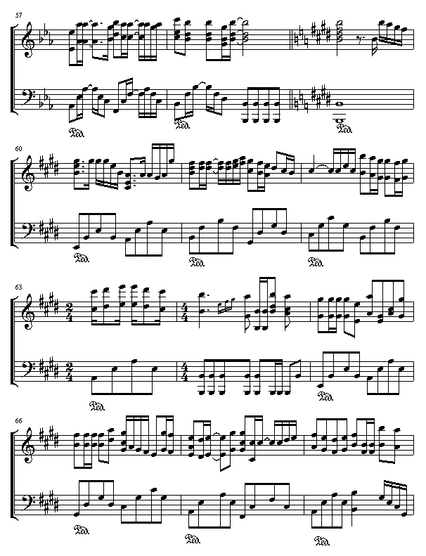 无痛无恋钢琴曲谱（图5）