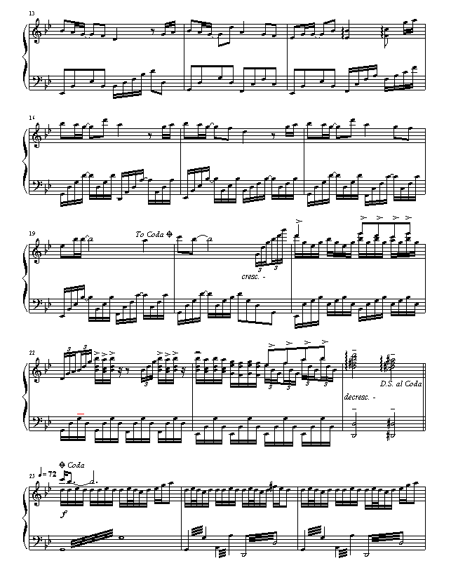 千年之恋钢琴演奏版钢琴曲谱（图2）