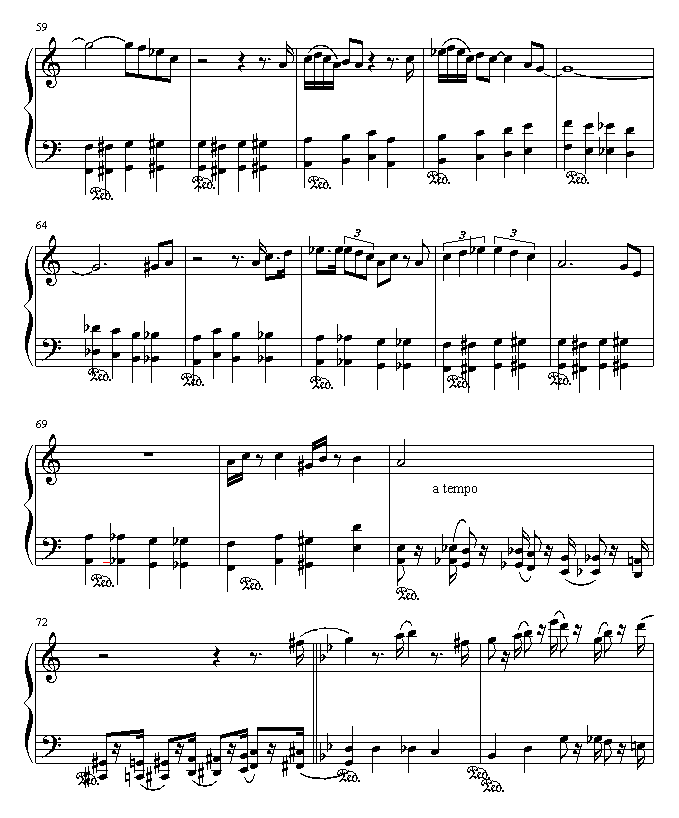 <粉红豹>THE PINK PANTHER钢琴曲谱（图6）