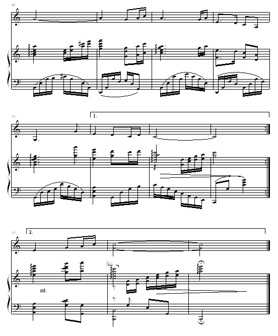 美丽的草原我的家钢琴曲谱（图5）