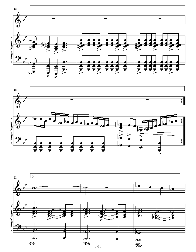 爱的钢琴手钢琴曲谱（图6）