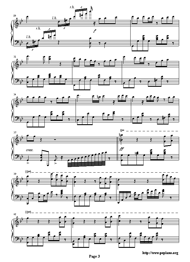 月半小夜曲钢琴曲谱（图3）