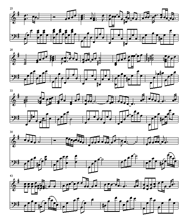 绵绵钢琴曲谱（图2）