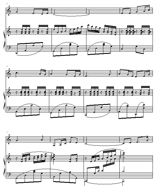 美丽的草原我的家钢琴曲谱（图3）