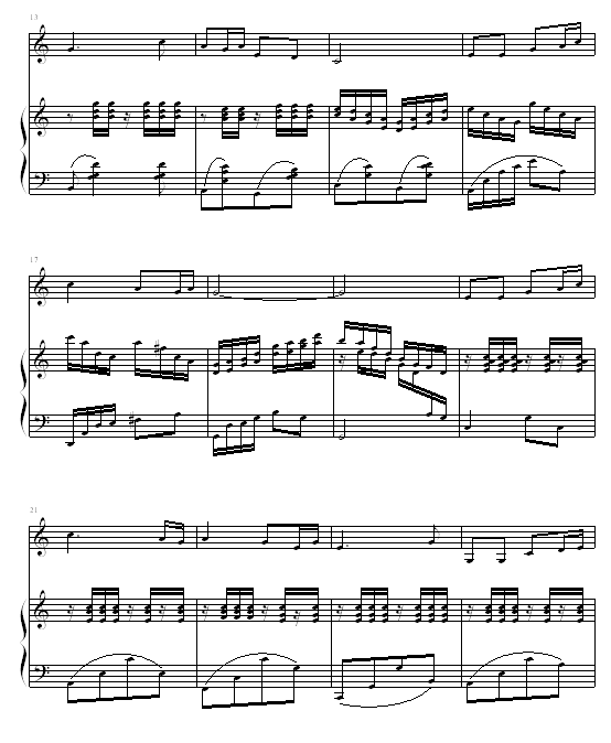 美丽的草原我的家钢琴曲谱（图2）