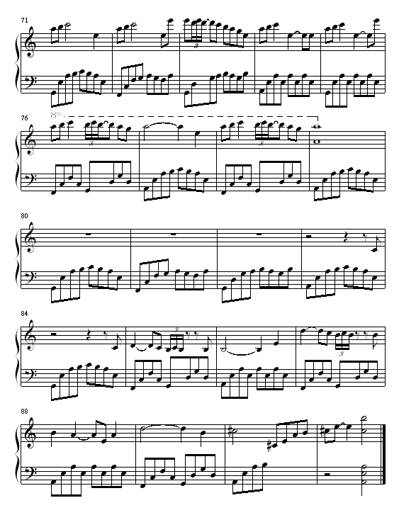 失去温暖 - Lost Warmth钢琴曲谱（图4）