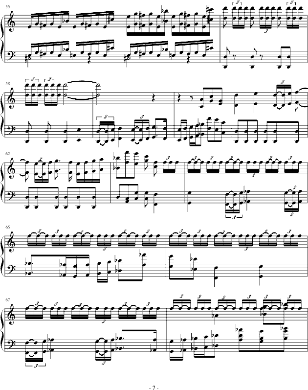 高达SEED-D交响组曲第5章 钢琴版钢琴曲谱（图7）