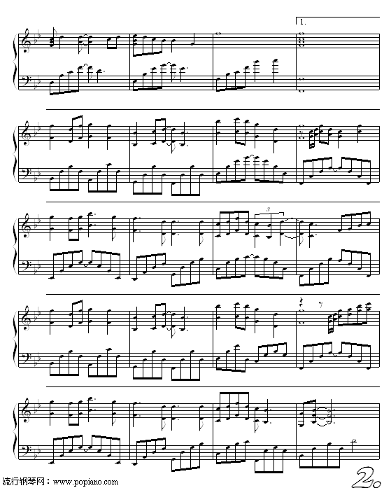 城里的月光钢琴曲谱（图2）
