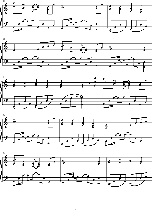 英雄传说空之轨迹 the 3rd BGM-(ED6568)钢琴曲谱（图2）