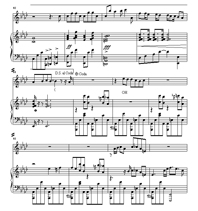 流沙钢琴曲谱（图4）