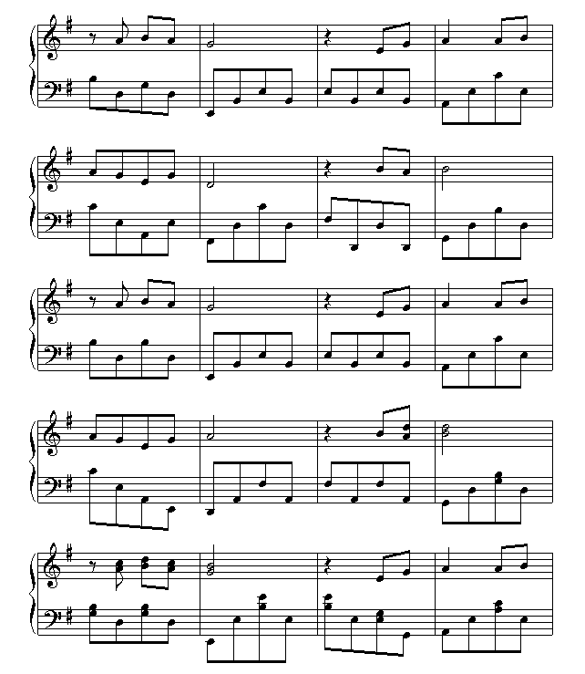 两只蝴蝶-Music-boy钢琴曲谱（图2）