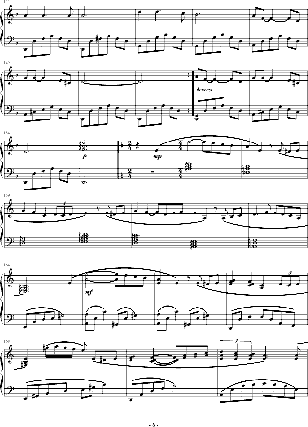 人鱼的故事钢琴曲谱（图6）
