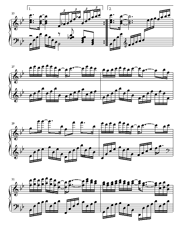 江南钢琴曲谱（图4）