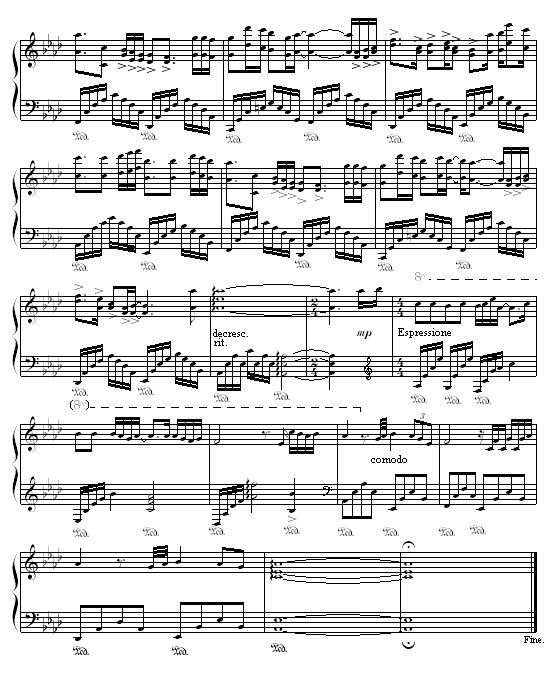 十年 - 明年今日钢琴曲谱（图3）