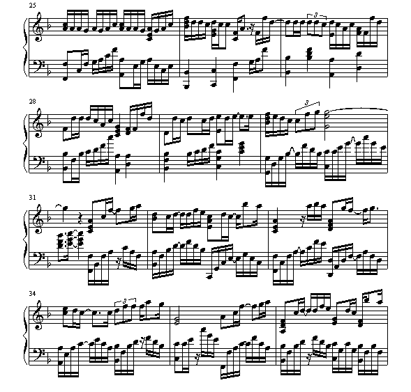 勇气钢琴曲谱（图3）