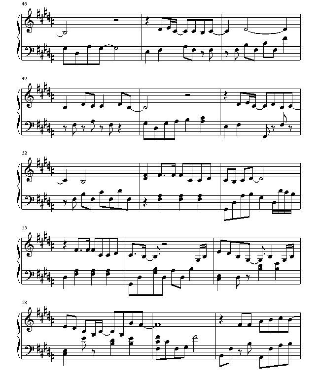 醉清风钢琴曲谱（图4）