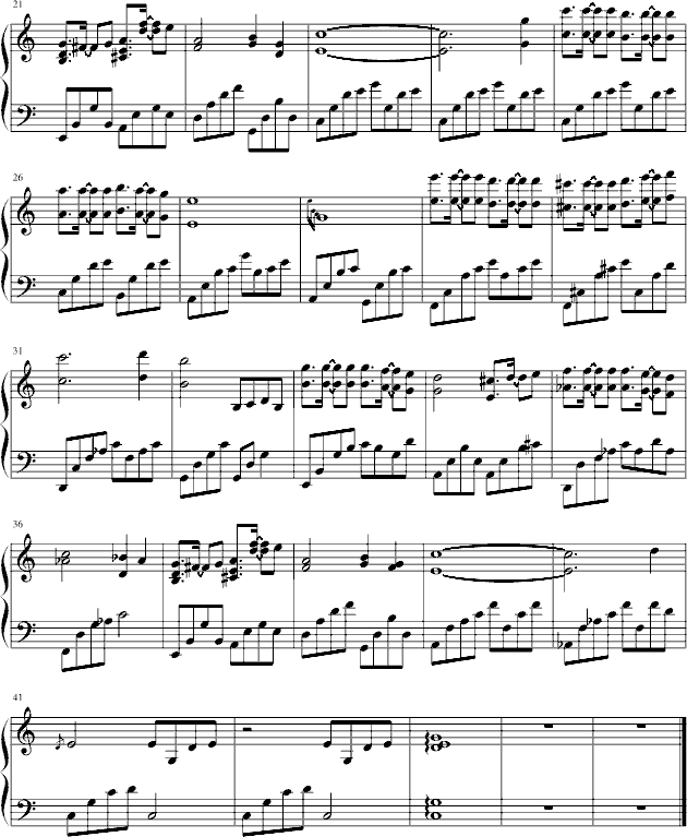日式面包王- 心的律动钢琴曲谱（图2）