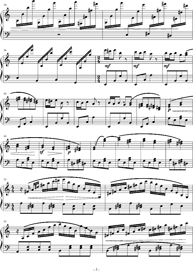 Fuuki Iinchou Hibari Kyoya钢琴曲谱（图3）