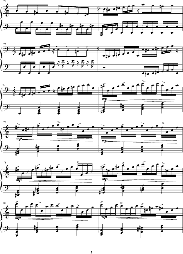 Fuuki Iinchou Hibari Kyoya钢琴曲谱（图5）