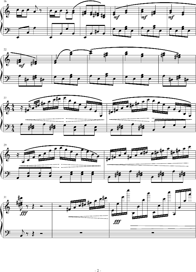 Fuuki Iinchou Hibari Kyoya钢琴曲谱（图2）