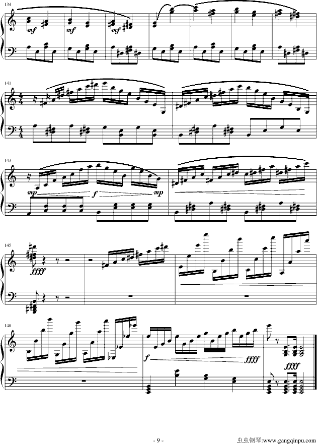 Fuuki Iinchou Hibari Kyoya钢琴曲谱（图9）