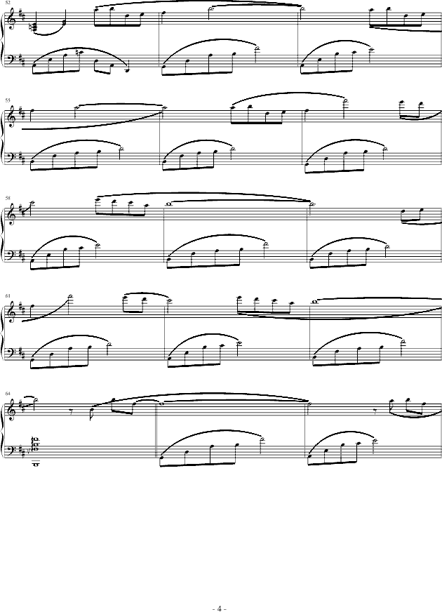 火宵の月-（完整版）钢琴曲谱（图4）