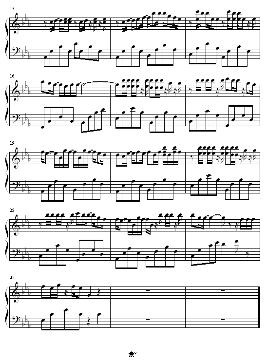 恶作剧之吻钢琴曲谱（图2）