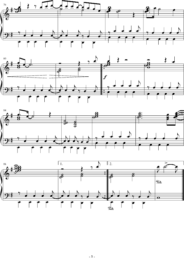 犬夜叉片尾曲---COME钢琴曲谱（图5）