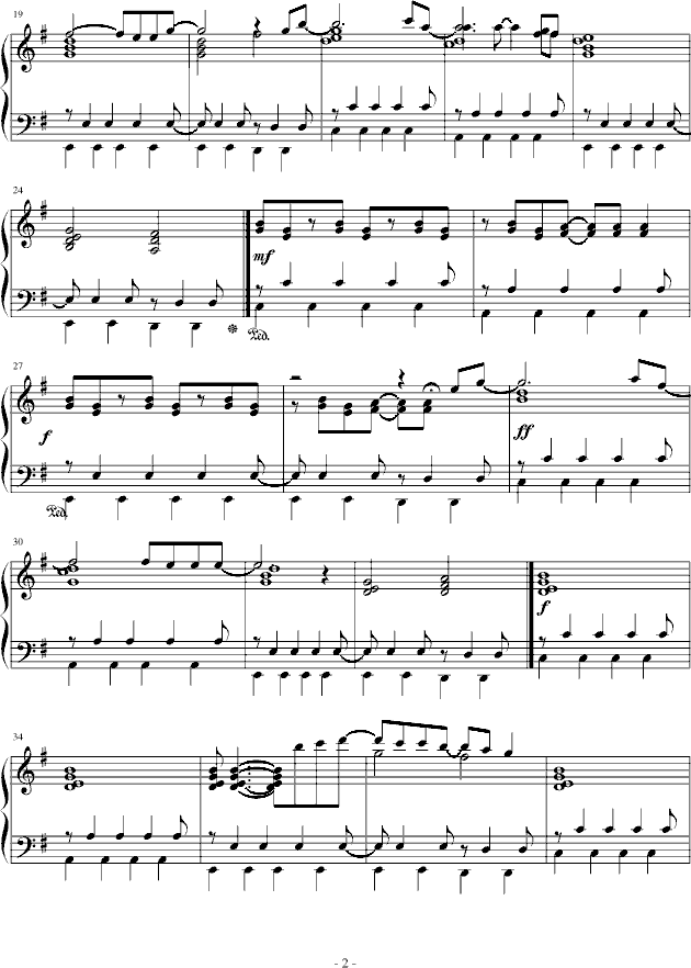 犬夜叉片尾曲---COME钢琴曲谱（图2）