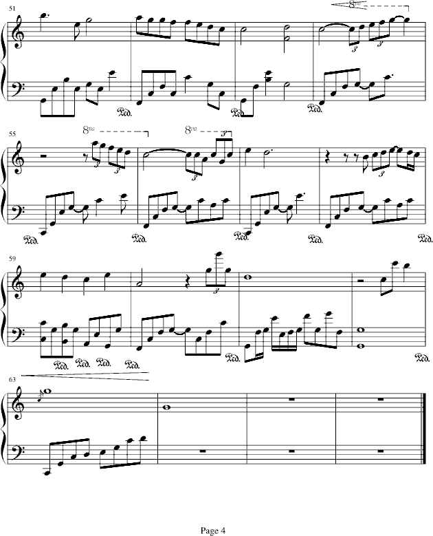 不想哭- -欣仔版钢琴曲谱（图4）