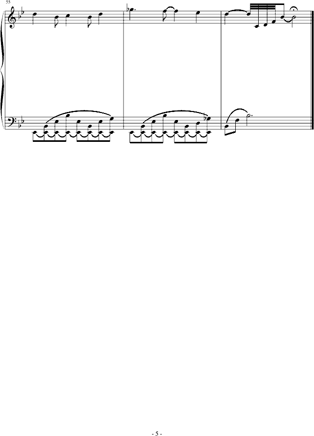 君がいない夏钢琴曲谱（图5）
