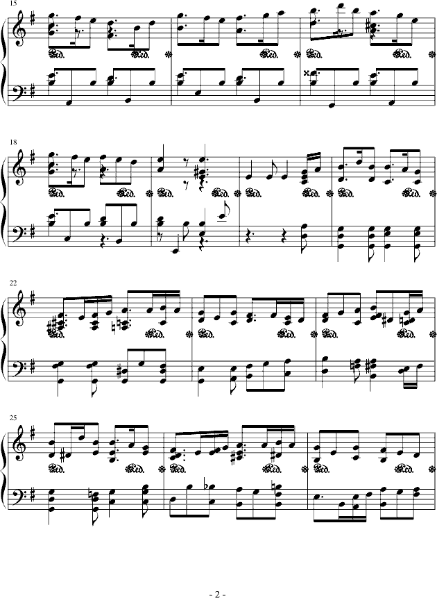 Passing Sorrow钢琴曲谱（图2）