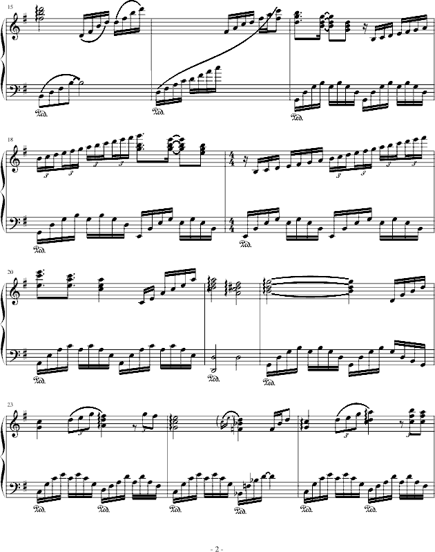 人鬼情未了钢琴曲谱（图2）