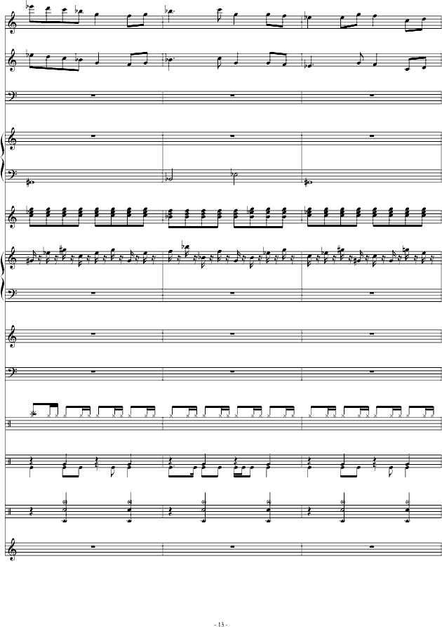 幻之大地-双星物语钢琴曲谱（图13）
