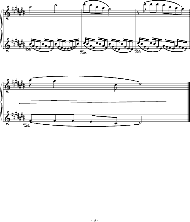 山居秋暝-天之痕钢琴曲谱（图3）