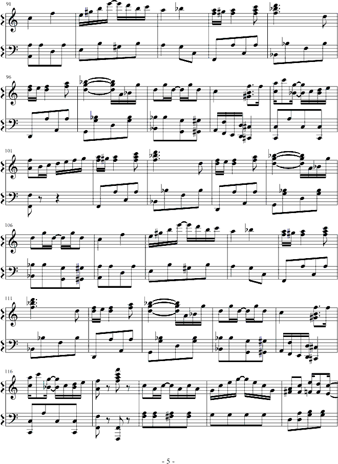 The Entertainer钢琴曲谱（图5）