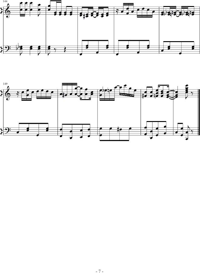 The Entertainer钢琴曲谱（图7）