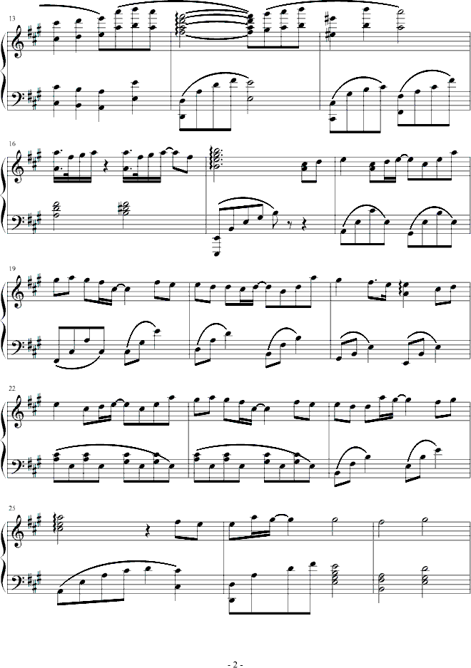 Congratulations -我的女神钢琴曲谱（图2）