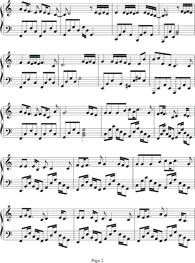 心裡話-《心花放》主题曲钢琴曲谱（图2）