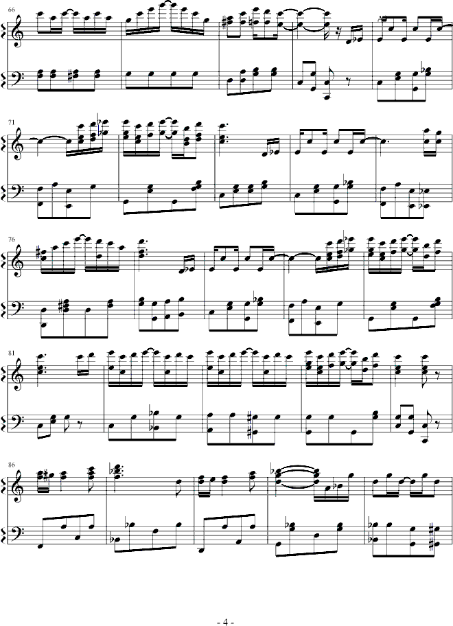 The Entertainer钢琴曲谱（图4）