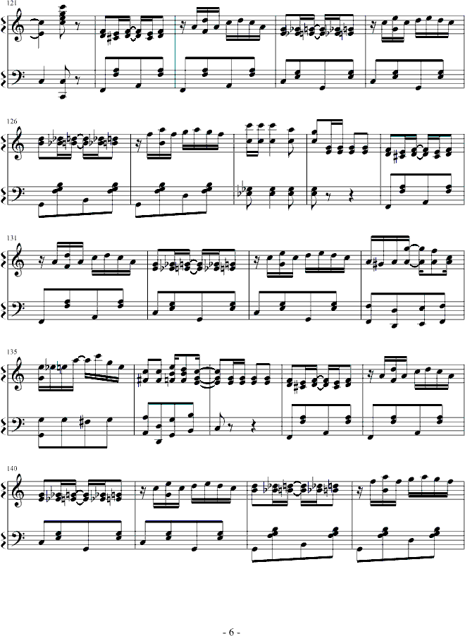 The Entertainer钢琴曲谱（图6）