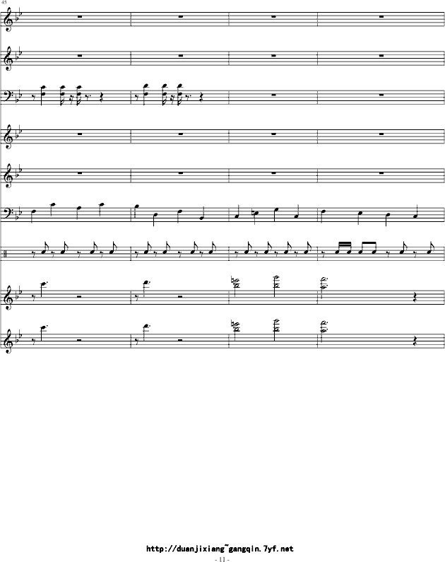 铁臂阿童木-总谱钢琴曲谱（图11）