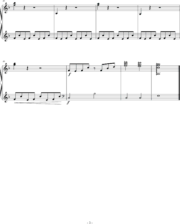 重逢的约定钢琴曲谱（图3）