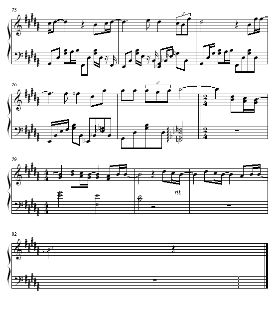 only human 一升的眼泪主题曲钢琴曲谱（图7）