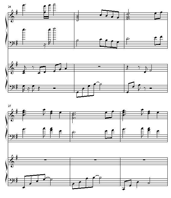 close to you钢琴曲谱（图5）