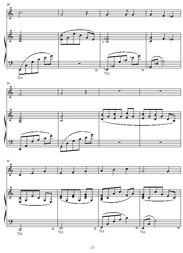 夜之歌-（总谱）钢琴曲谱（图3）